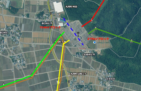 北陸電力 新福井変電所 接続図