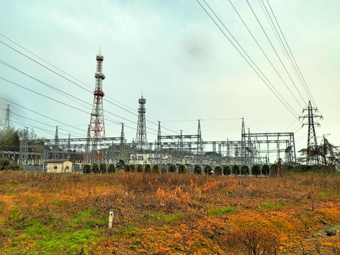 変電所の例(新小松変電所)